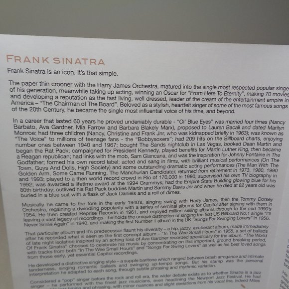 THE WORLD OF FRANK SINATRA / New CD / 2 Disc Set / 40 Tracks - Songs - Picture 13 of 16